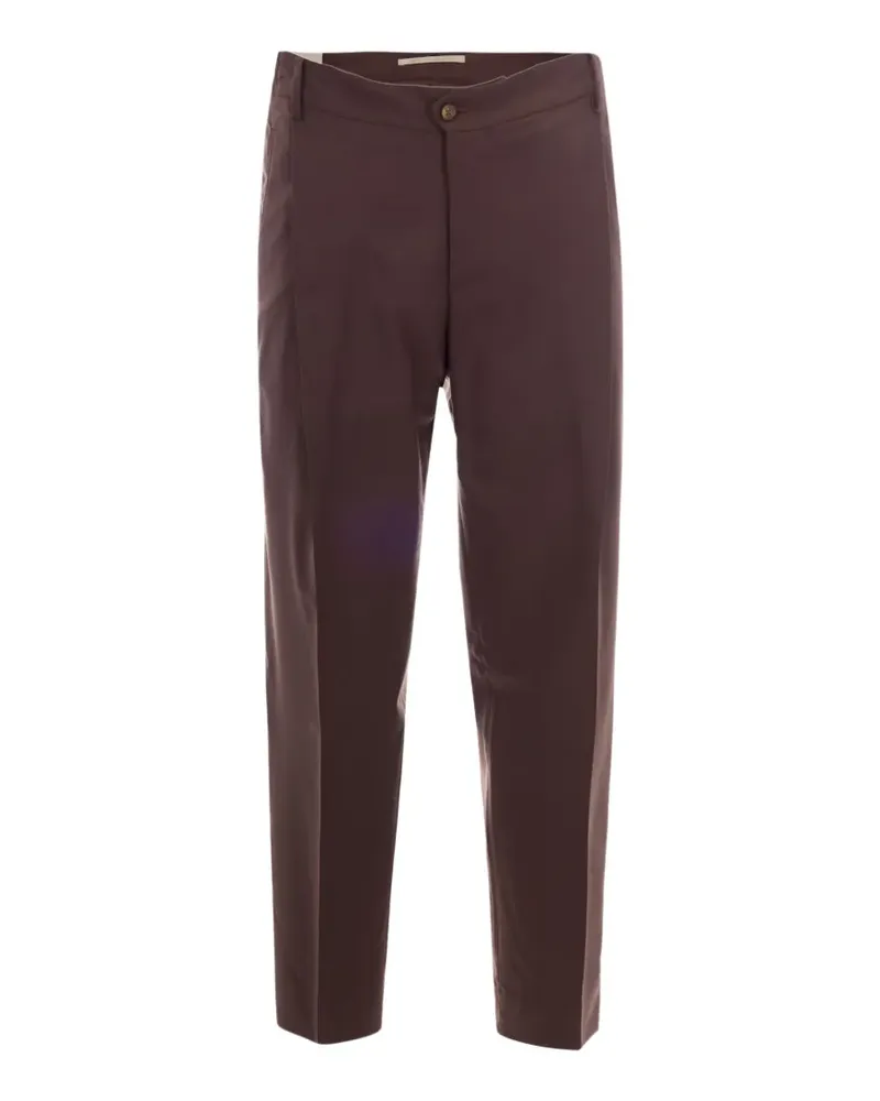 Briglia 1949 pressed-crease tailored trousers - Braun Braun