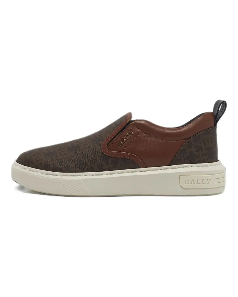 Bally Mardy Sneakers mit Monogramm - Braun Braun