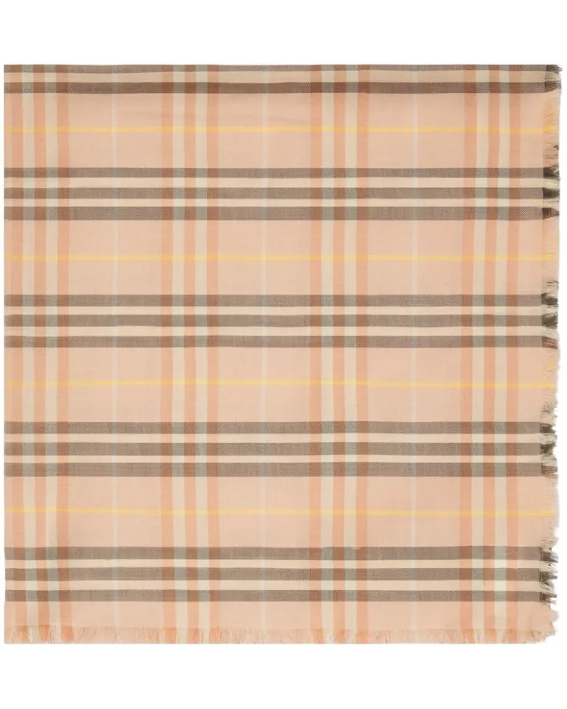 Burberry Schal mit Karomuster - Nude Nude