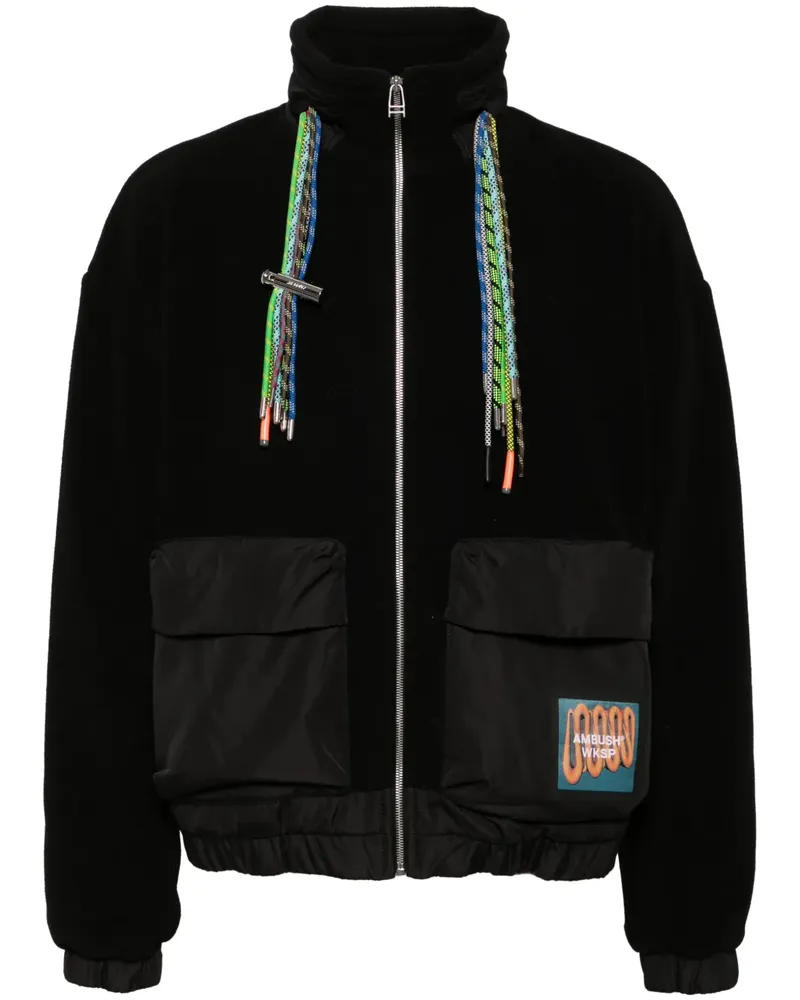 AMBUSH Fleecejacke mit Stehkragen - Schwarz Schwarz