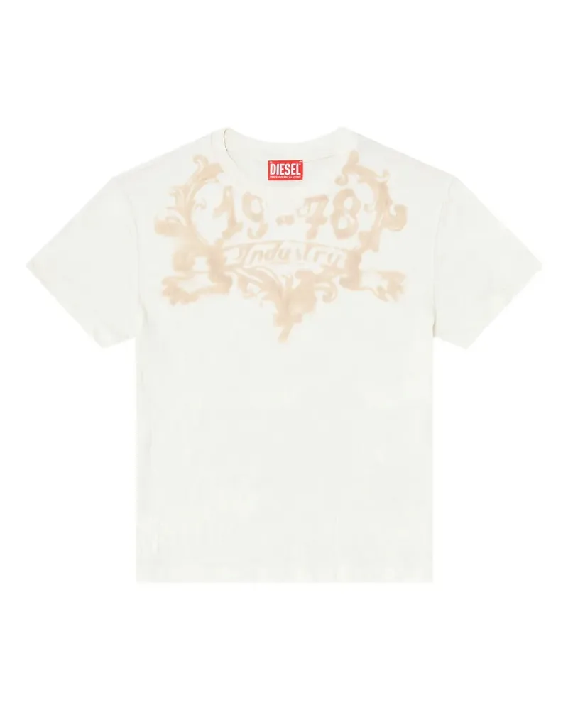 Diesel graphic-print cotton T-shirt - Weiß Weiß