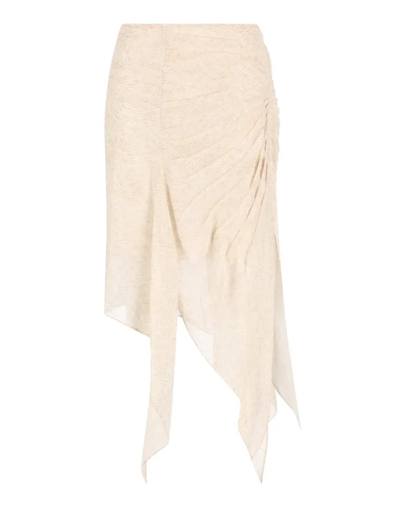 Isabel Marant Taylora ruffle asymmetric skirt - Nude Nude