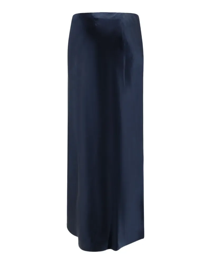 Vince Maxirock aus Satin mit Seitenschlitz - Blau Blau