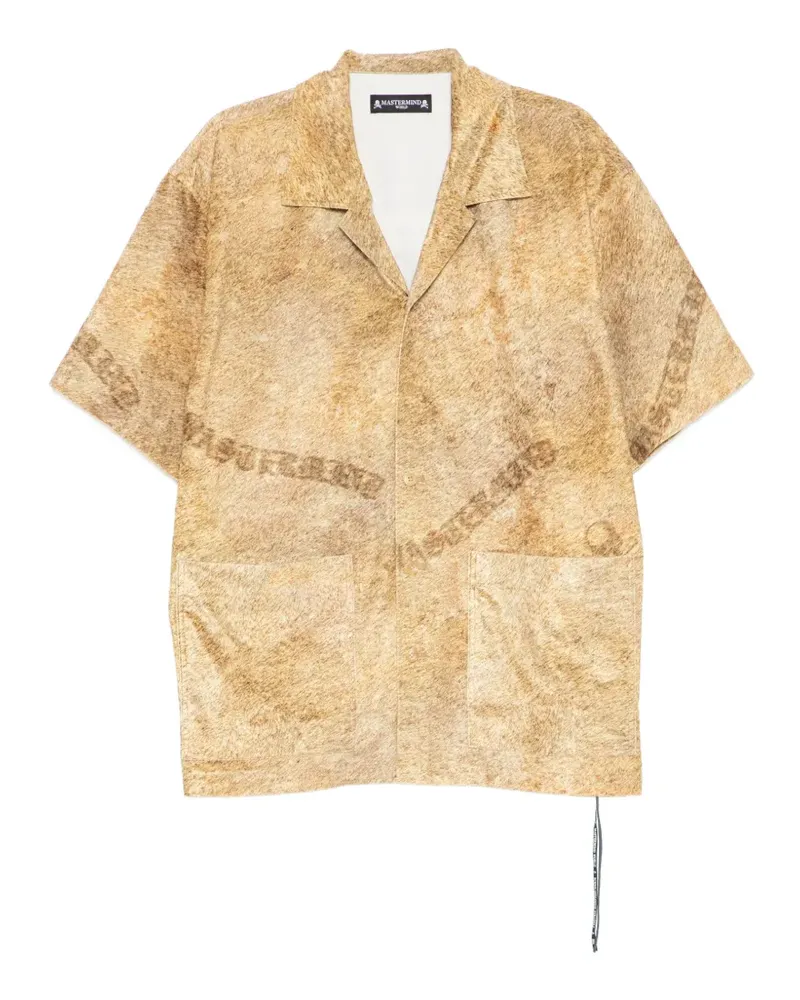Mastermind World Hemd mit Löwen-Print - Gold Gold