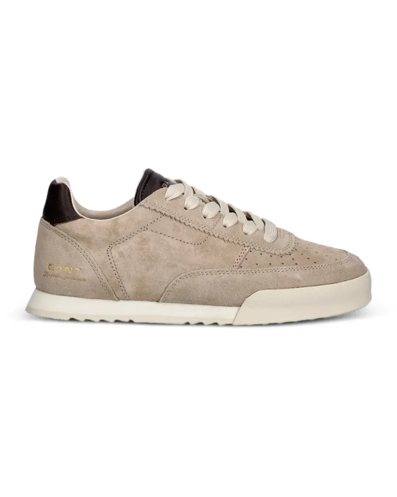 Gant Baylle suede-panelled perforated sneakers - Nude Nude