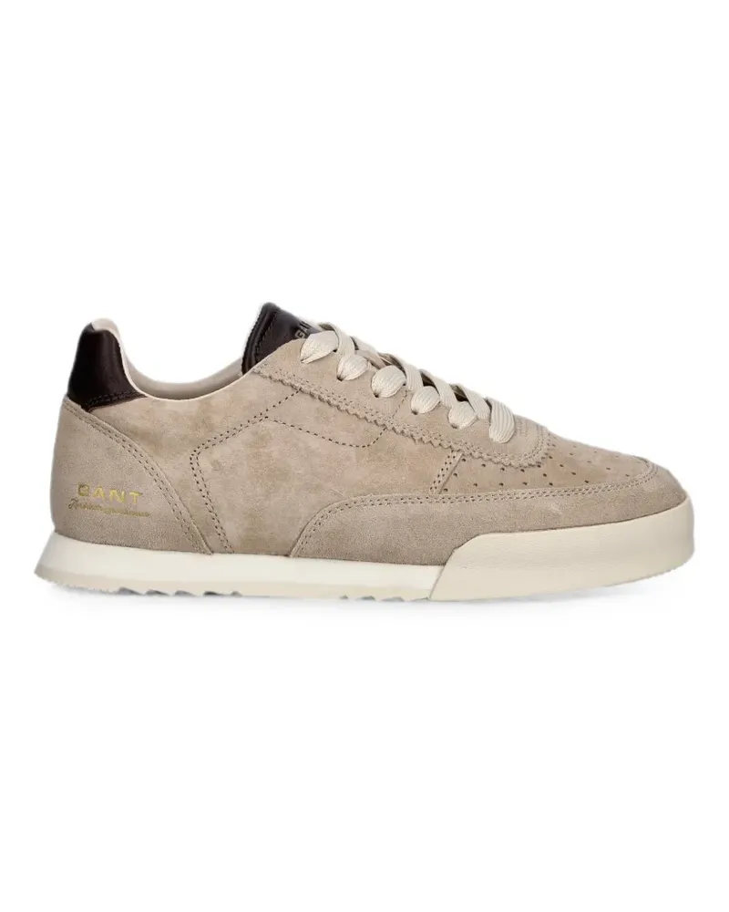 Gant Baylle suede-panelled perforated sneakers - Nude Nude