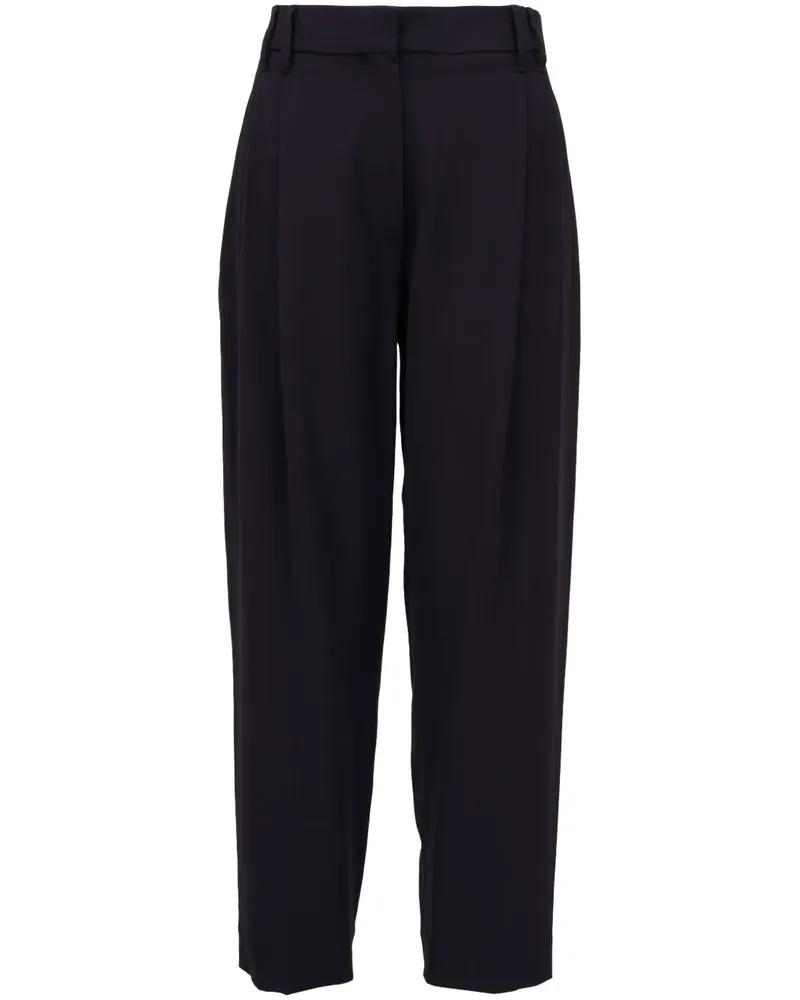 Brunello Cucinelli Taillenhose mit Kellerfalten - Schwarz Schwarz