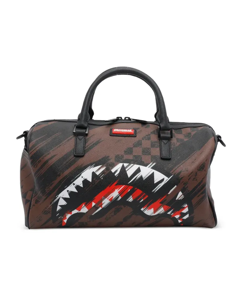 Sprayground Smeared Grunge duffle bag - Braun Braun