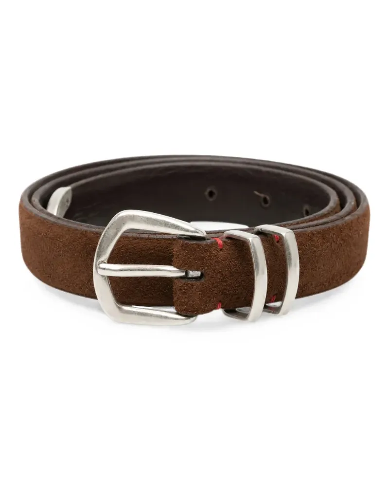 Eleventy Gürtel aus Wildleder - Braun Braun