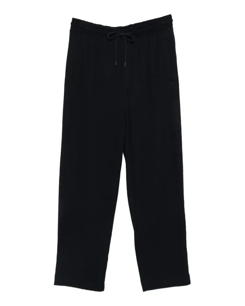 Giorgio Armani Texturierte Hose mit Kordelzug - Blau Blau