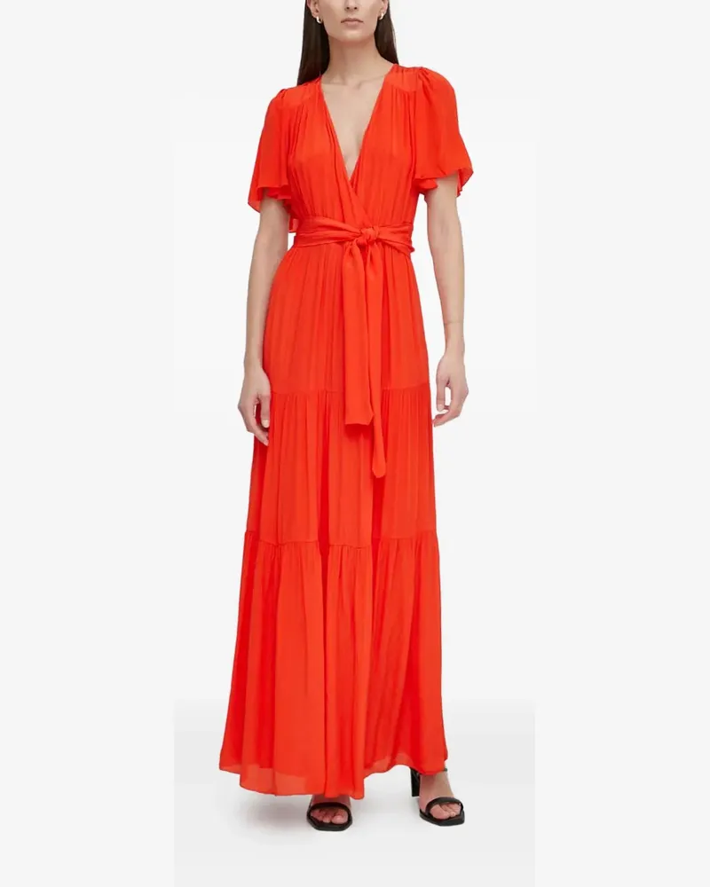 ba&sh Natalia tiered maxi dress - Orange Orange