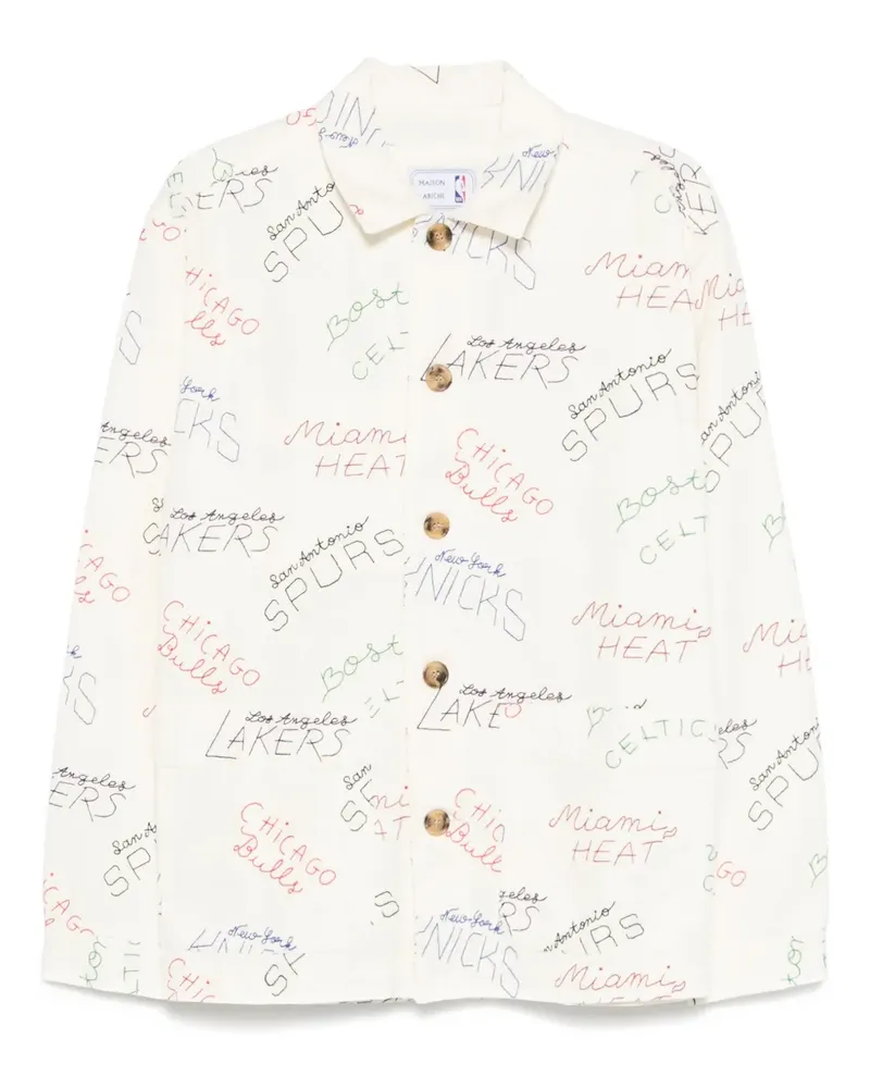 Maison Labiche x NBA Sébasto Hemd - Weiß Weiß