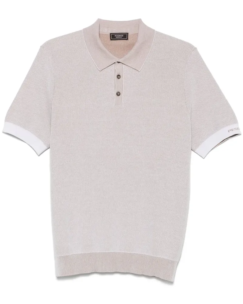 Peserico Klassisches Poloshirt - Nude Nude