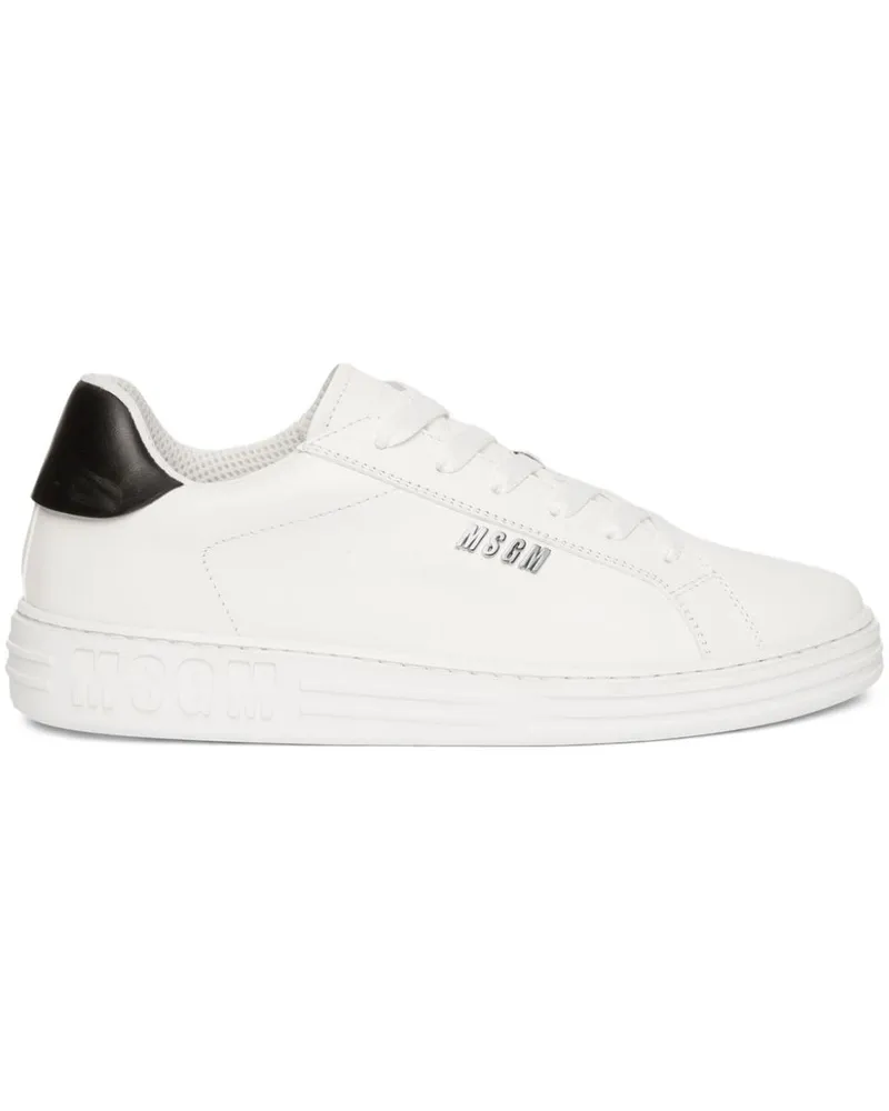 MSGM Iconic Sneakers - Weiß Weiß