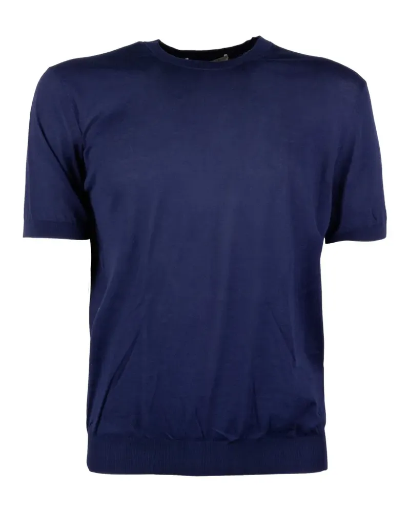Brooksfield crew-neck short-sleeve T-shirt - Blau Blau