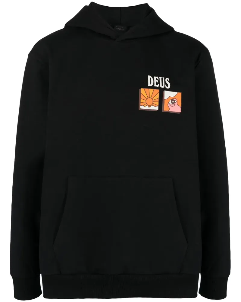 Deus Ex Machina Hoodie mit Logo-Print - Schwarz Schwarz