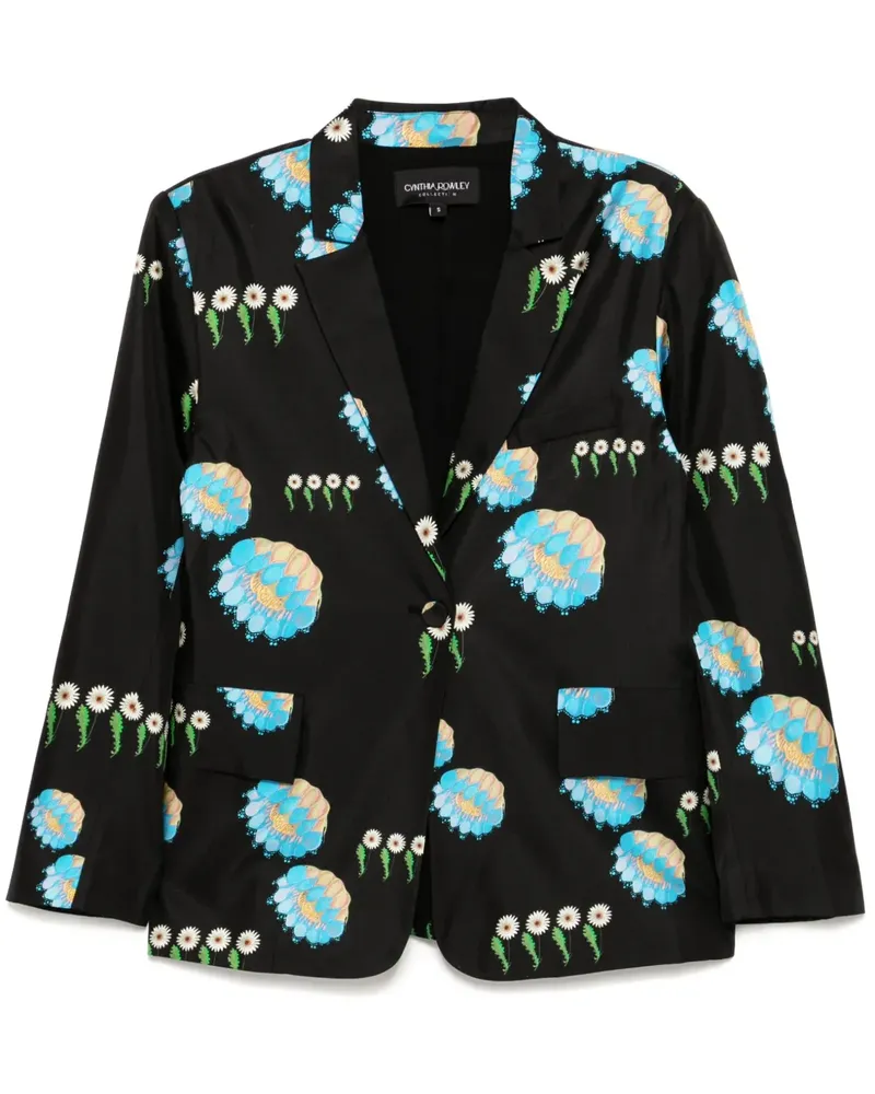 Cynthia Rowley Twill-Sakko - Schwarz Schwarz