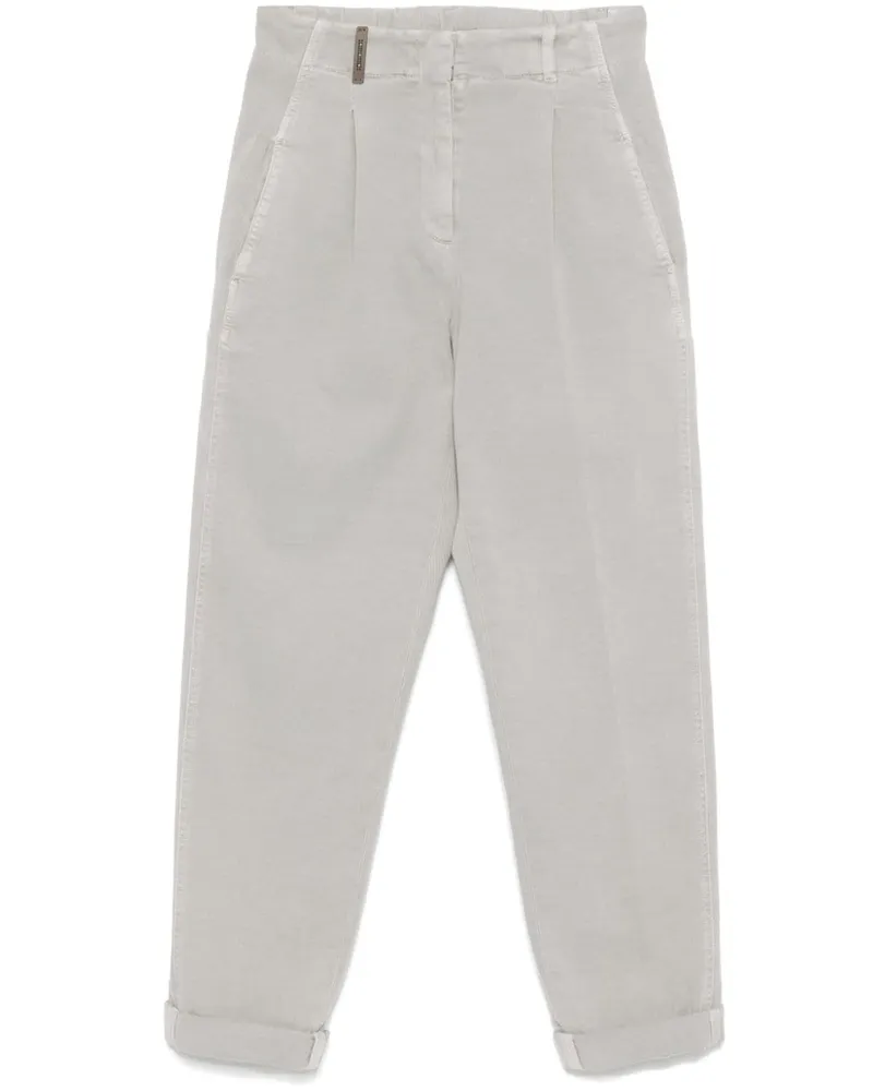 Peserico Tapered-Cargohose - Grau Grau