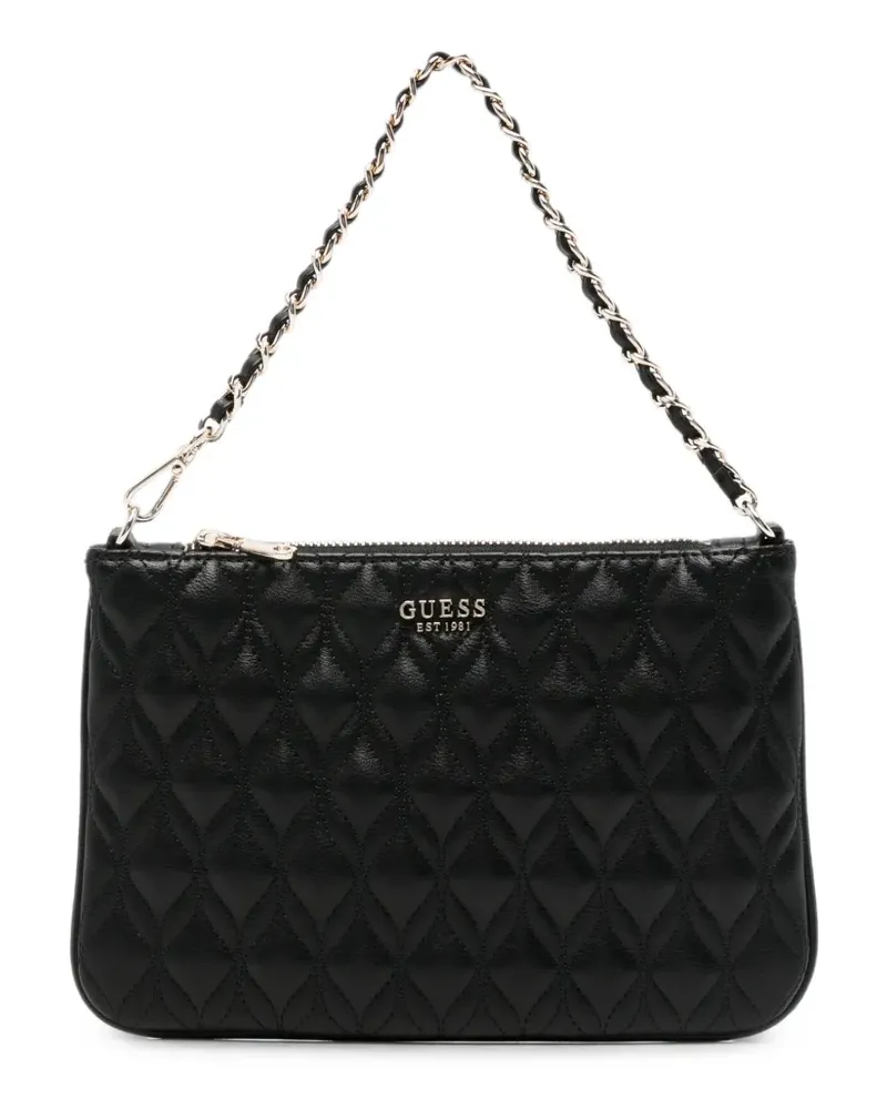 Guess quilted shoulder bag - Schwarz Schwarz