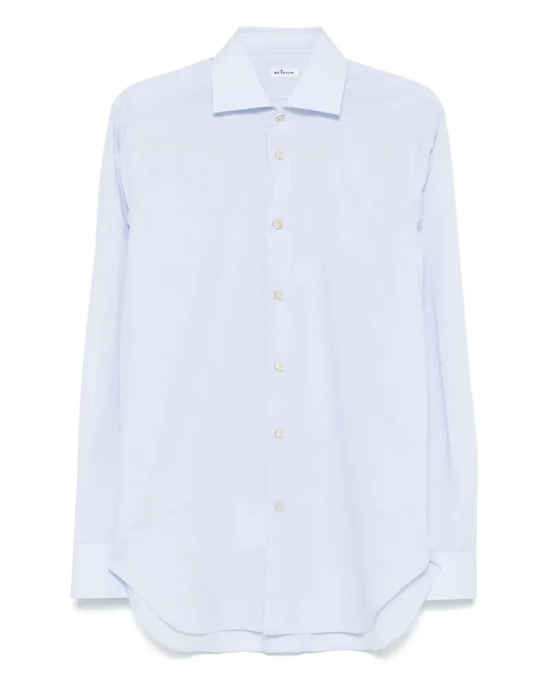 Kiton Klassisches Hemd - Blau Blau