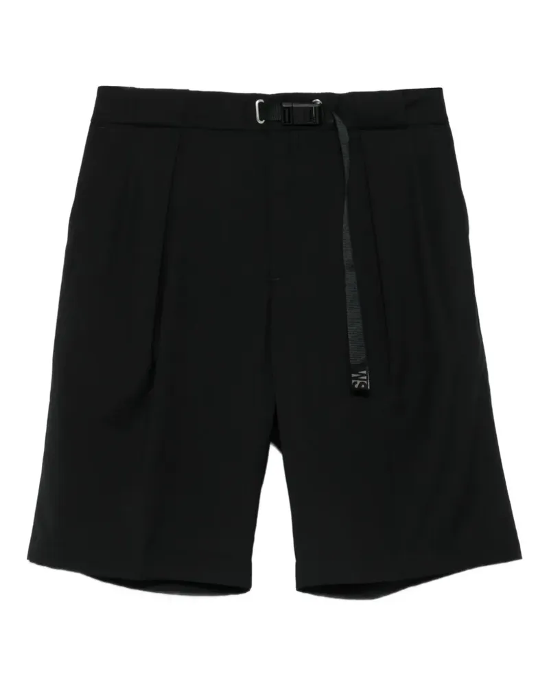 PLAN C pleated shorts - Schwarz Schwarz