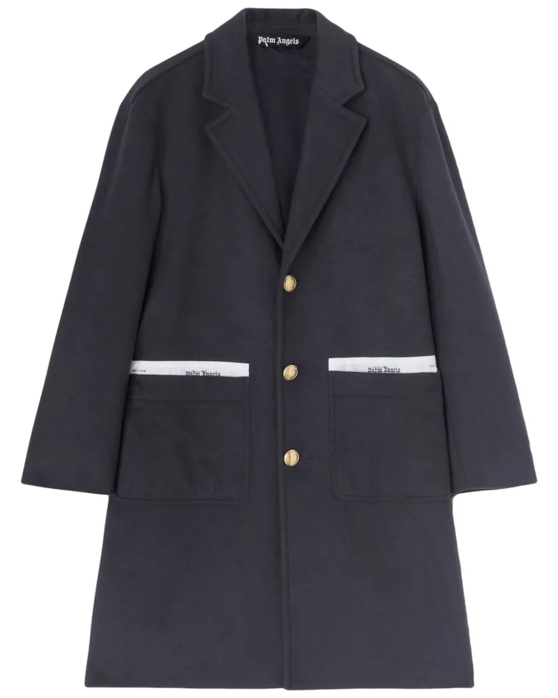 Palm Angels Mantel mit Sartorial Tape - Blau Blau