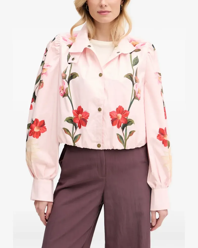 Barbour x FARM Rio Madalena floral-print jacket - Rosa Rosa