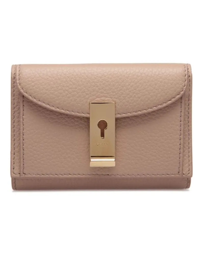 Bally Portemonnaie mit Logo-Schild - Nude Nude