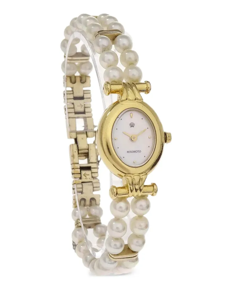 Mikimoto Pearl JAL Armbanduhr 15mm - Weiß Weiß