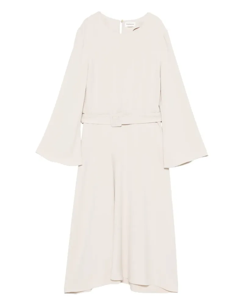 P.A.R.O.S.H. P.A.R.O H. belted flared midi dress - Nude Nude