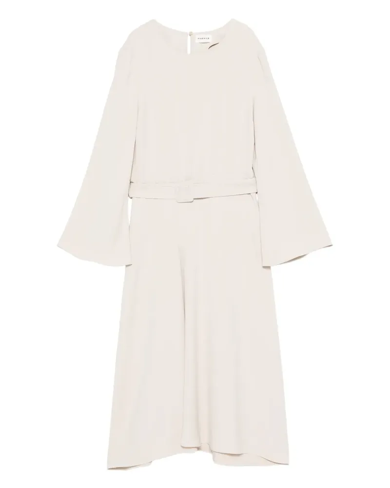 P.A.R.O.S.H. P.A.R.O H. Ausgestelltes Midikleid mit Gürtel - Nude Nude