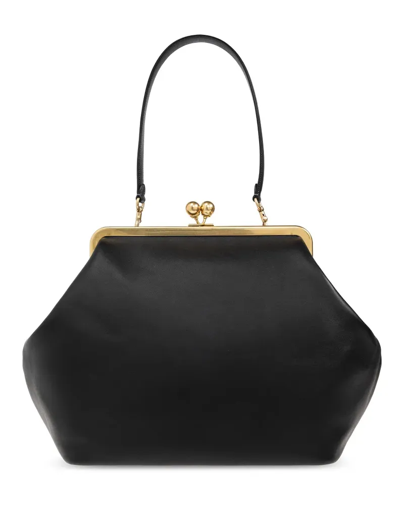 Coach Große Kisslock Frame Clutch - Schwarz Schwarz