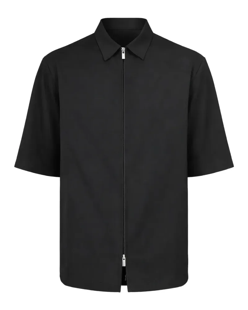 BARENA Prama Casual short-sleeve zip-up jacket - Schwarz Schwarz