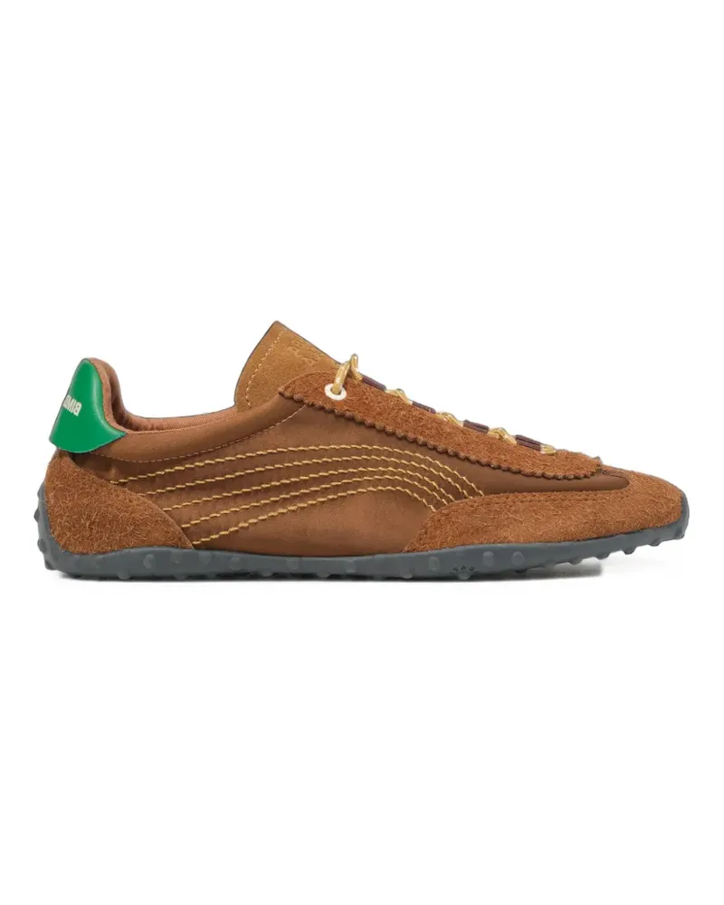 BIMBA Y LOLA Tan 13 22 Sneakers aus Wildleder und Satin - Braun Braun