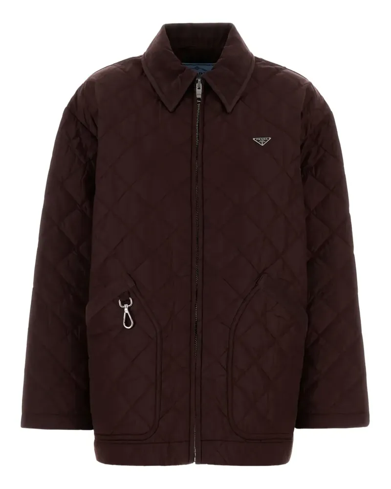 Prada quilted zip jacket - Braun Braun