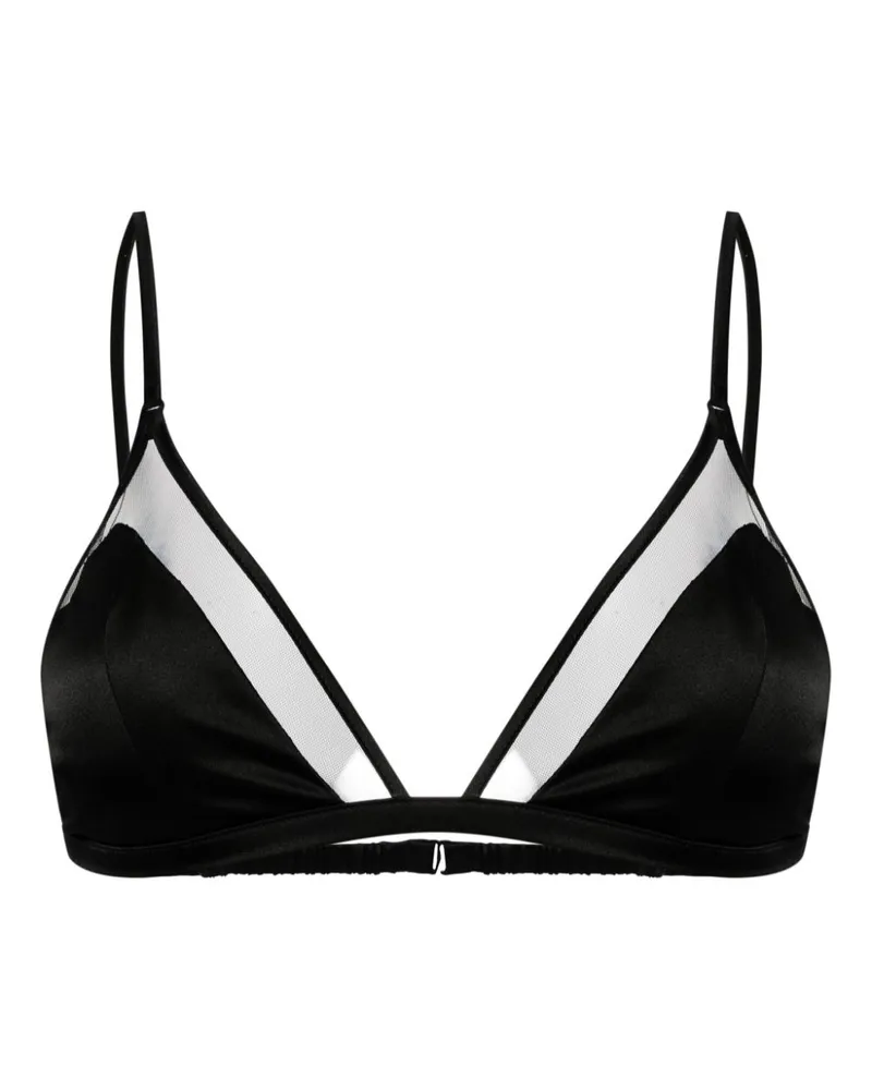 Kiki De Montparnasse Semi-transparenter Peep Show BH - Schwarz Schwarz