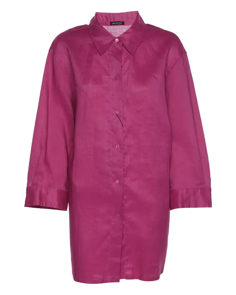 Elena Mirò Klassisches Hemd - Rosa Rosa