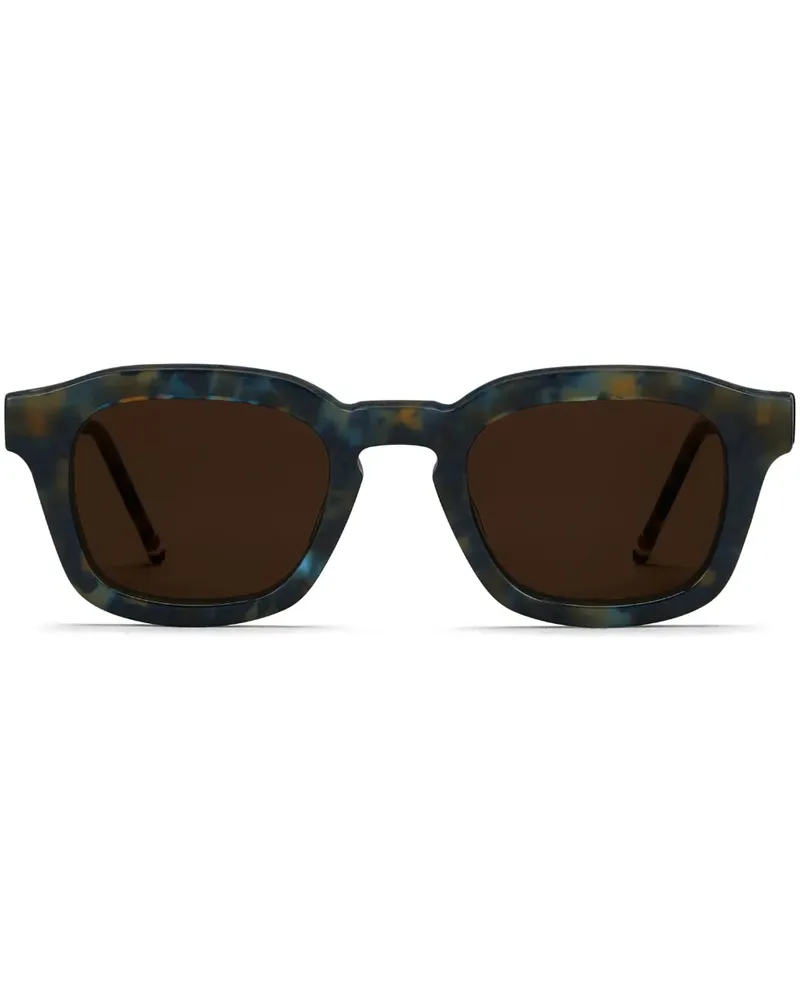 Thom Browne UES412A Sonnenbrille mit eckigem Gestell - Blau Blau