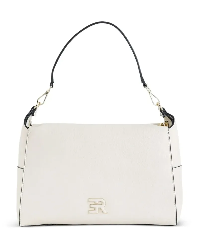 Ermanno Scervino logo-plaque clutch bag - Nude Nude