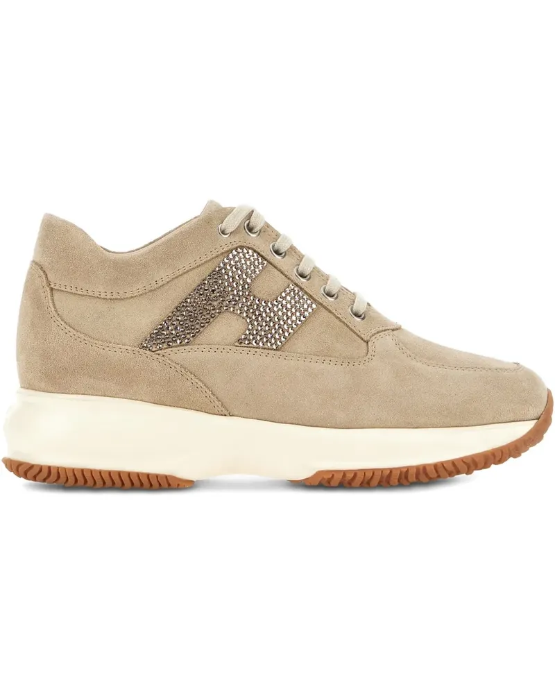 Hogan Sneakers aus Leder - Nude Nude