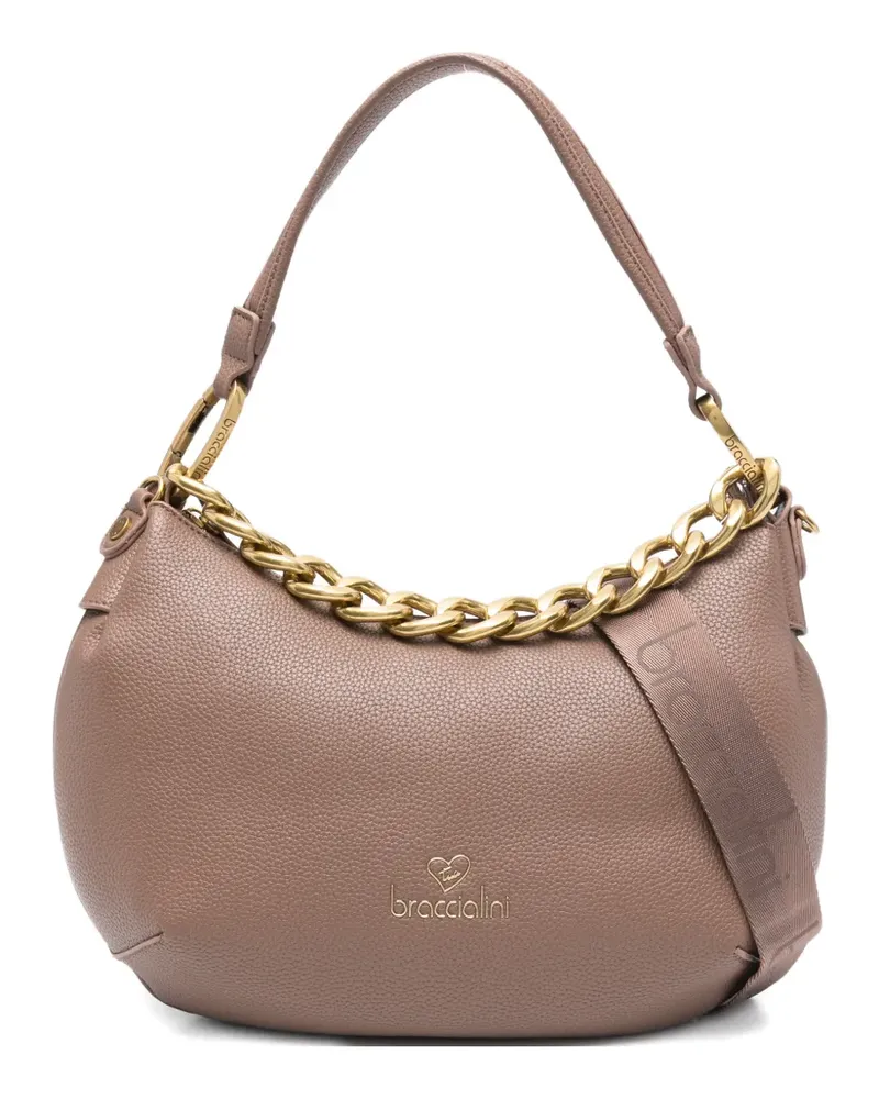 Braccialini Klassische Schultertasche - Braun Braun