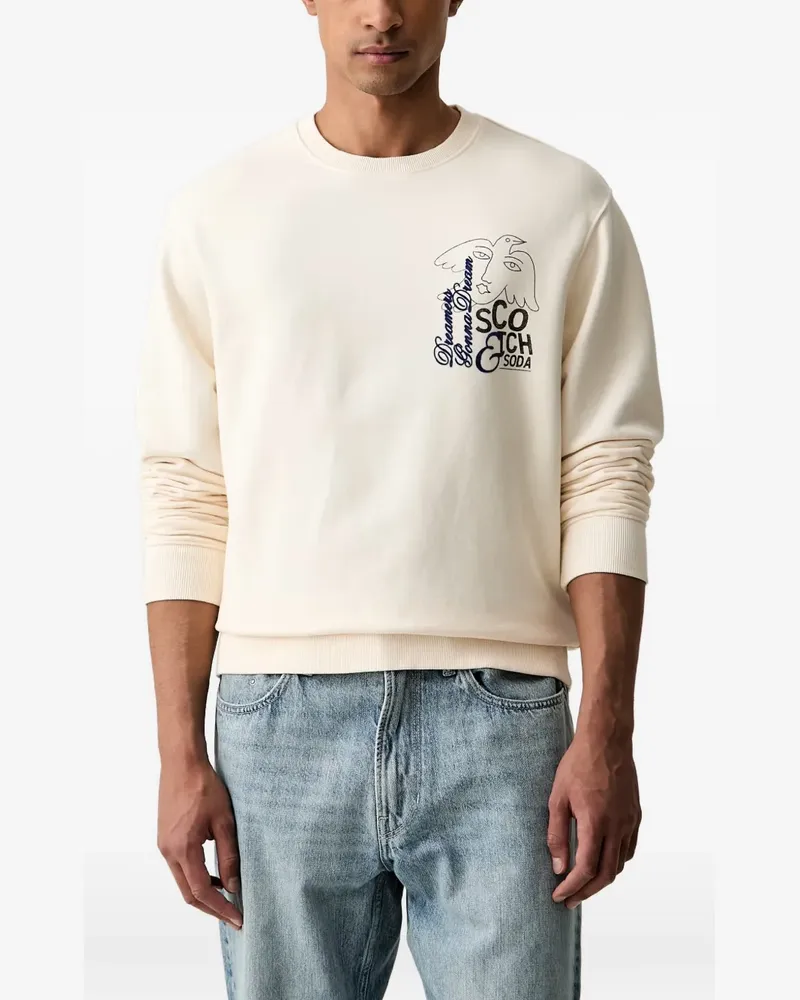Scotch&Soda graphic-print sweatshirt - Nude Nude