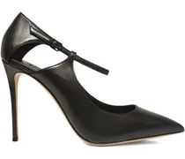 Samurai Julia Stiletto-Pumps mit T-Riemen 100mm - Schwarz