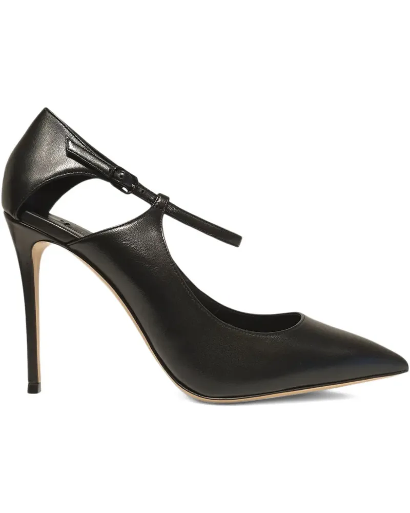 Casadei Samurai Julia Stiletto-Pumps mit T-Riemen 100mm - Schwarz Schwarz