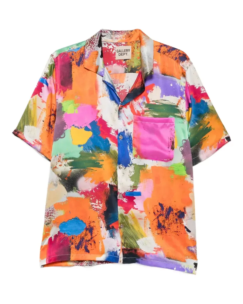 GALLERY DEPT. Parker brush-print shirt - Orange Orange