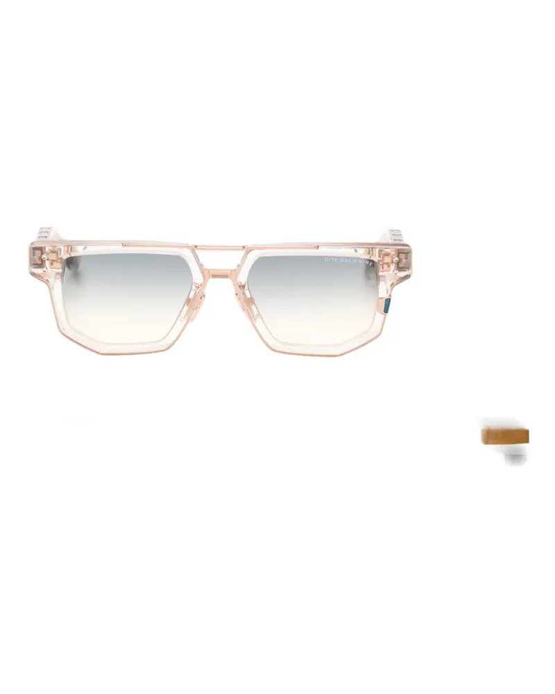 DITA Mach Nine geometric-frame sunglasses - Nude Nude