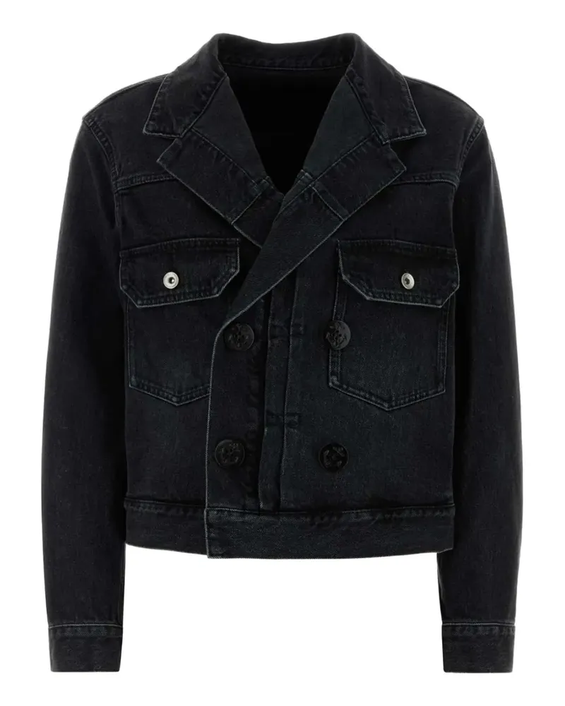 Sacai double-breasted jacket - Schwarz Schwarz