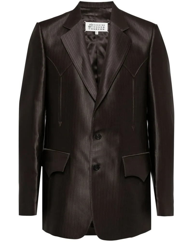 Maison Margiela Gestreiftes Sakko - Braun Braun