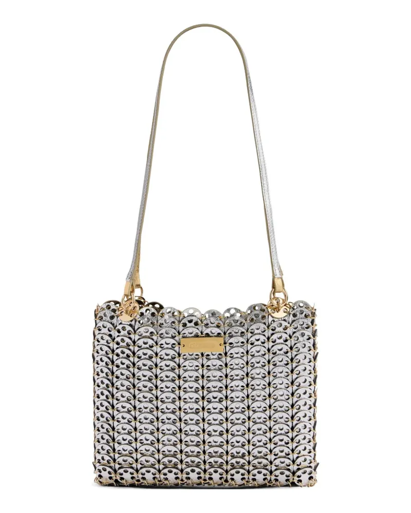 Paco Rabanne Wendbare Iconic Nano 1969 Schultertasche - Gold Gold