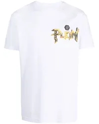 Philipp Plein T-Shirt mit Logo-Print Weiß